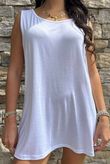 Essential Jersey Layering Vest White